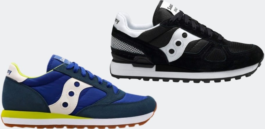 two saucony sneakers