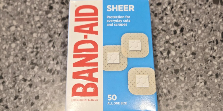 box of sheer bandaids
