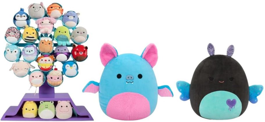 three squishmallows toys