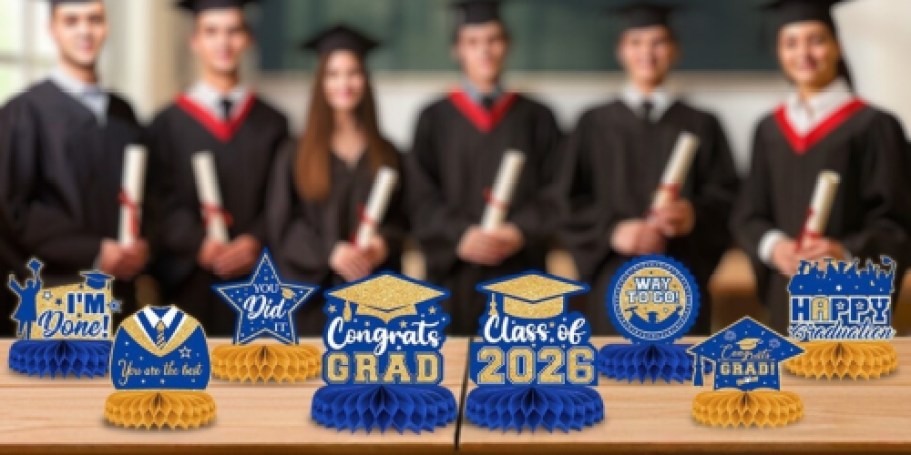 Graduation Tabletop Decor 8-Piece Set Only $4.79 on Amazon