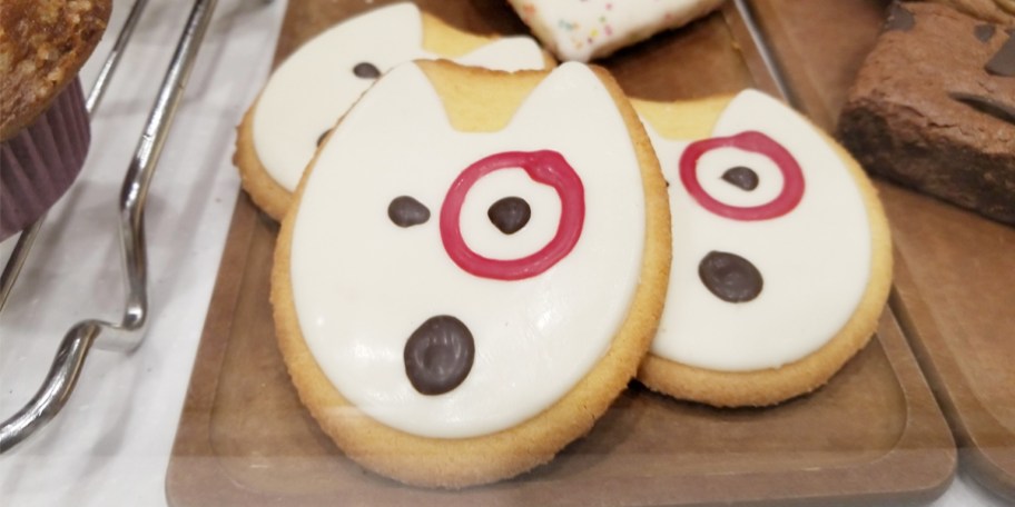 target bullseye dog cookies on display