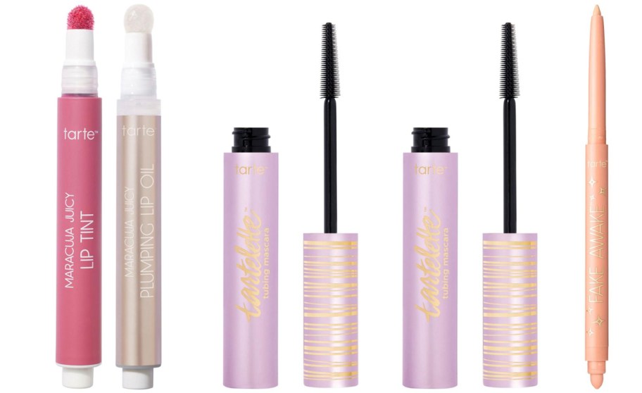 tarte lip gloss and mascara 
