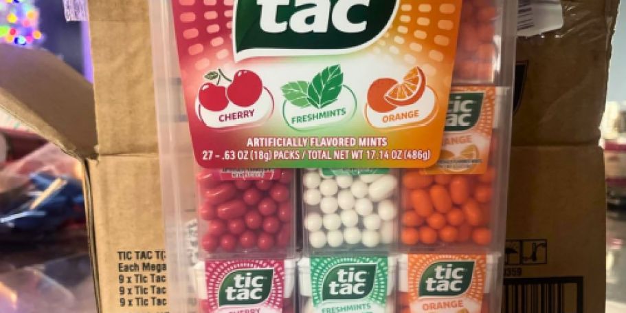 Tic Tac Mega Box Just $18.89 Shipped on Amazon (Filled w/ 27 Packs!)