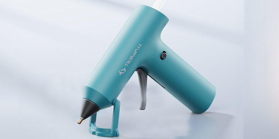 blue hot glue gun 