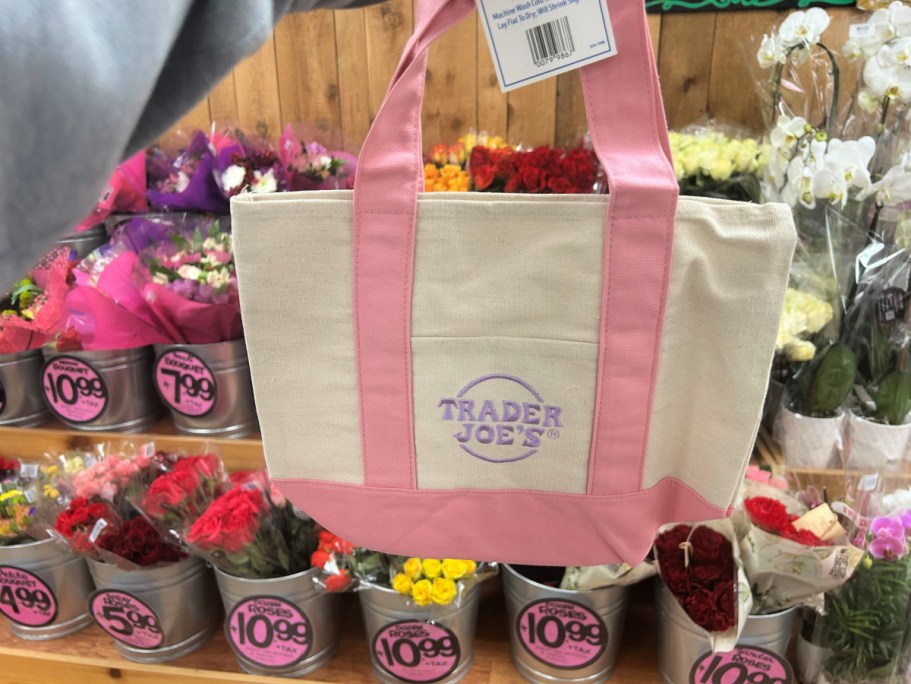 Trader Joe’s $2.99 Mini Canvas Tote Bags Are Back in Pastel Colors