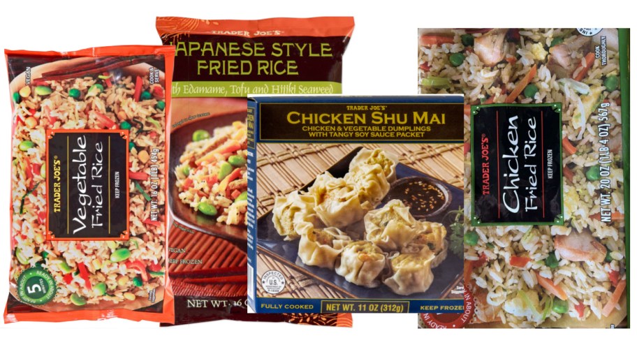 four bags of frozen fried rice