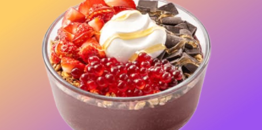 Tropical Smoothie Cafe Açai Bowls Just $6 on 4/6 (+ New Popping Boba!)