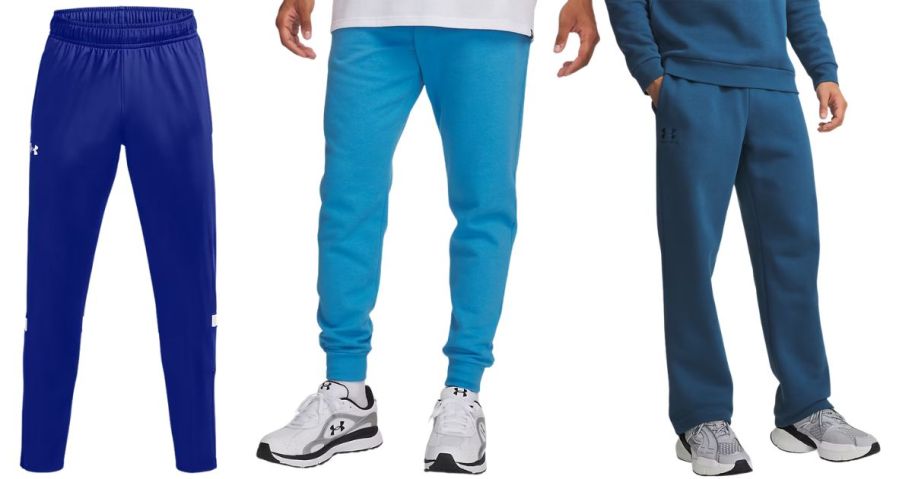 blue under armour mens pants