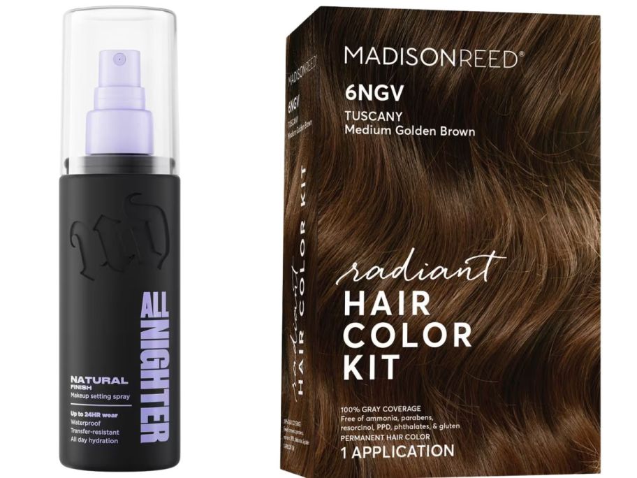 two urban decay and madison reed products