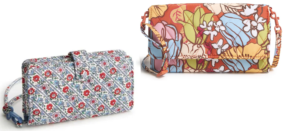 floral wristlet and crossbody