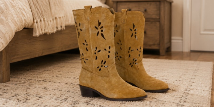 Up to 65% Off Walmart Women’s Boots | Cut Out Western Boots JUST $15.69 (Reg. $46)