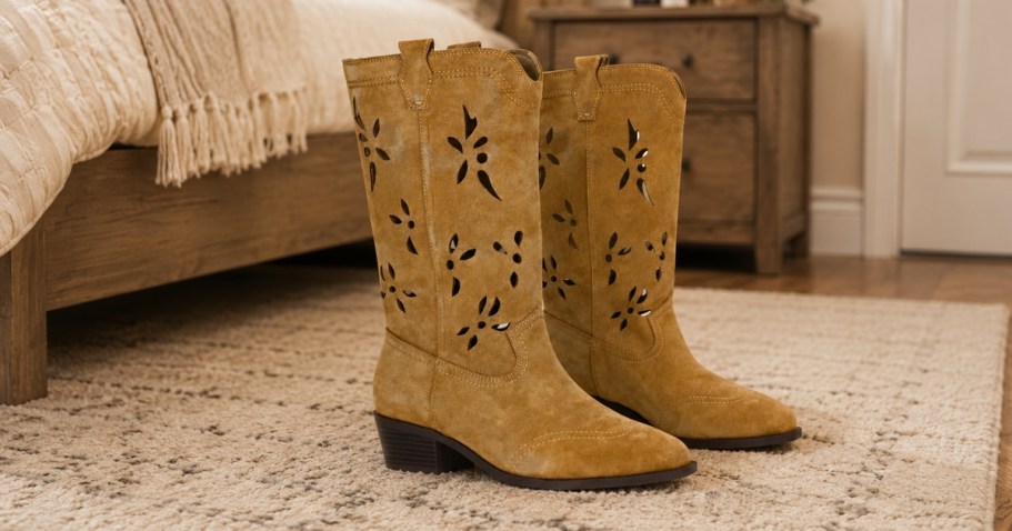 Up to 65% Off Walmart Women’s Boots | Cut Out Western Boots JUST $15.69 (Reg. $46)