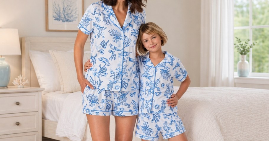 Mommy & Me Matching Pajama Sets Just $16.98 Each on Walmart.com