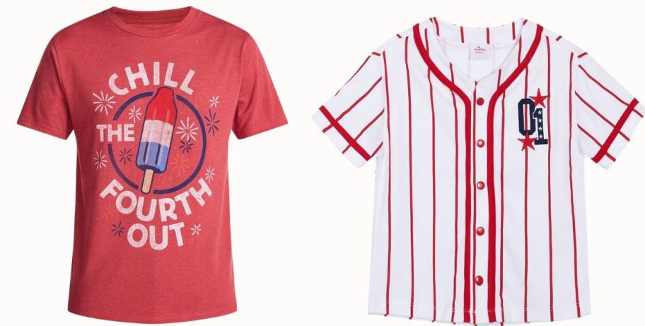4th of july tees from walmart