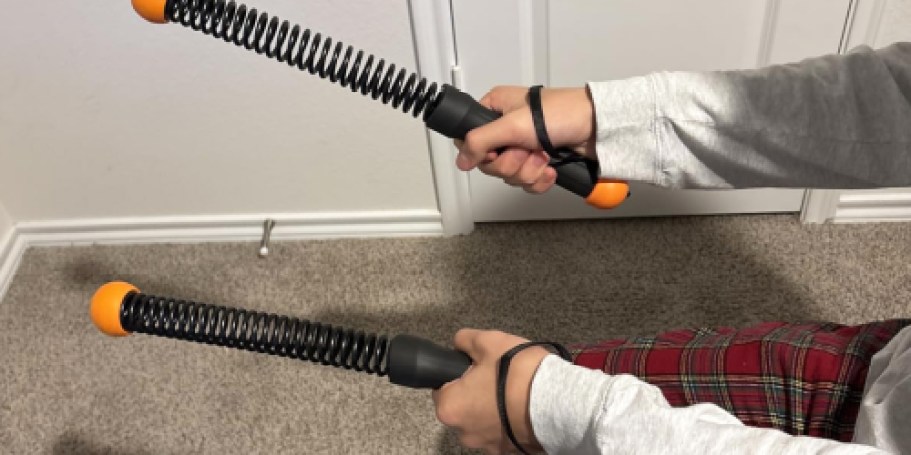 Cordless Weighted Battle Ropes 2-Pack Just $13.99 on Amazon (HIIT Workout Anywhere!)