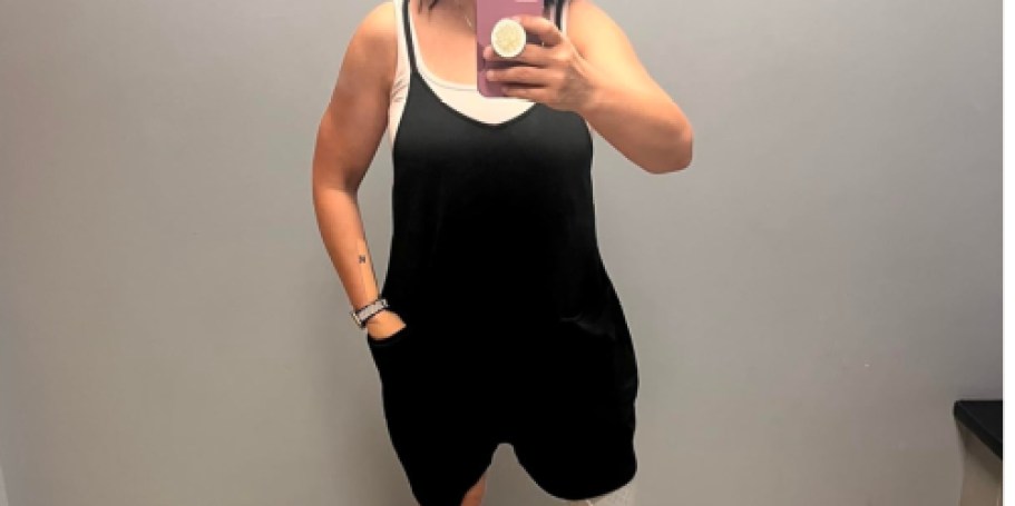 Women’s Sleeveless Romper w/ Pockets Just $14.99 on Amazon (Reg. $33)