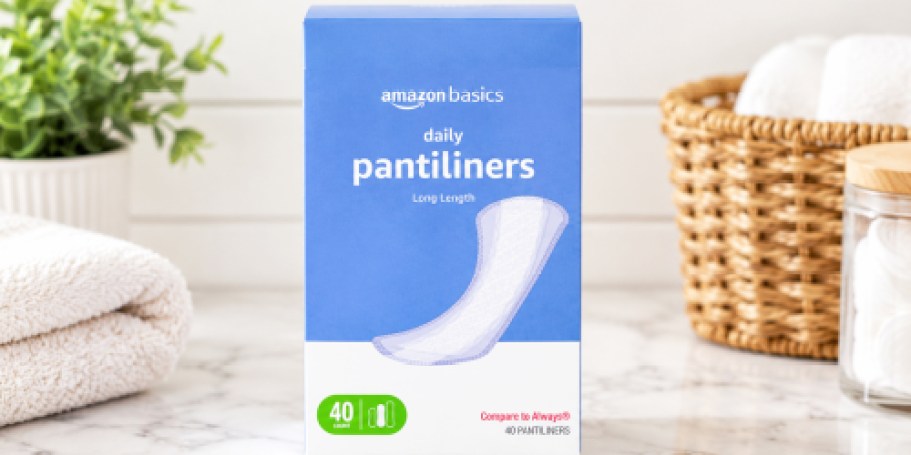 Amazon Basics Pantiliners 40-Count Only $1.99 Shipped