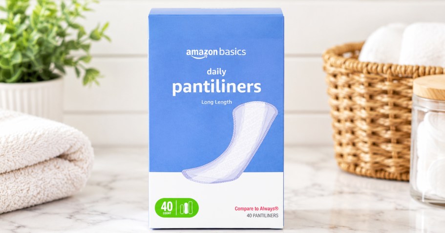 Amazon Basics Pantiliners 40-Count Only $1.99 Shipped