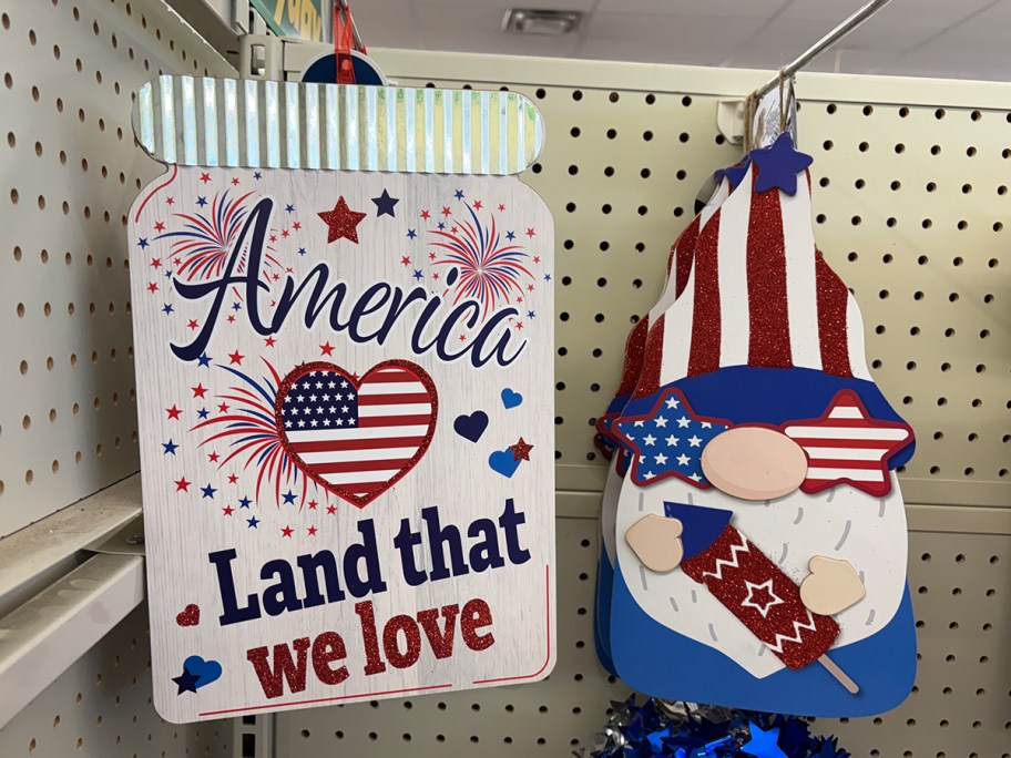 Americana Sign Decor at Dollar Tree