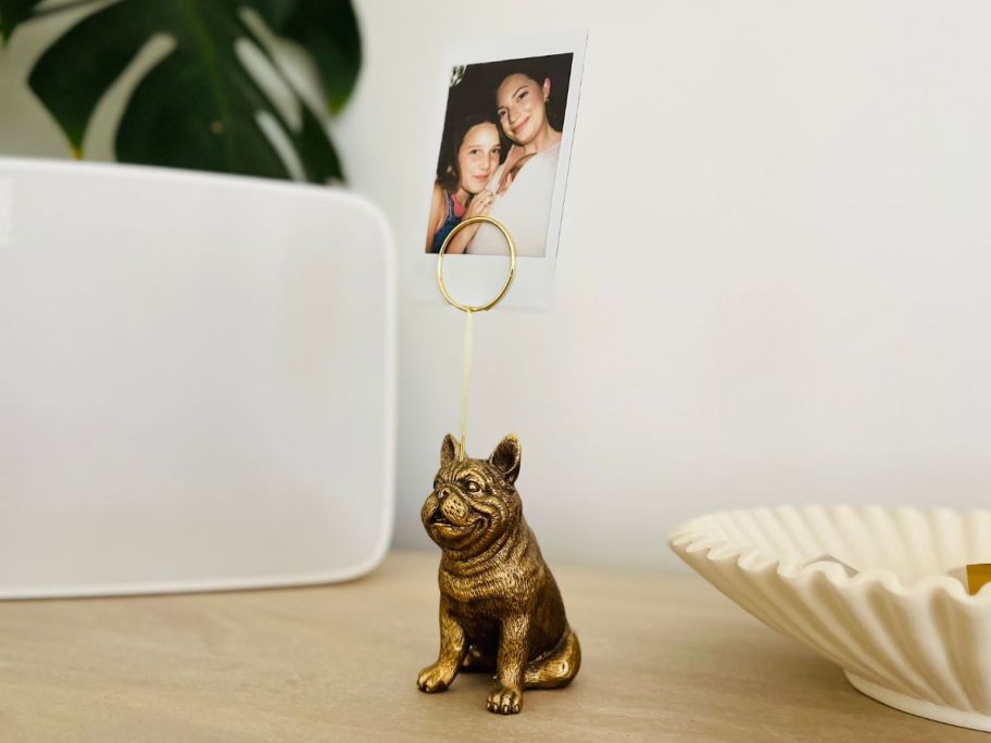 Anthropologie The Animal Icon Photo Holder: Dog Edition on table