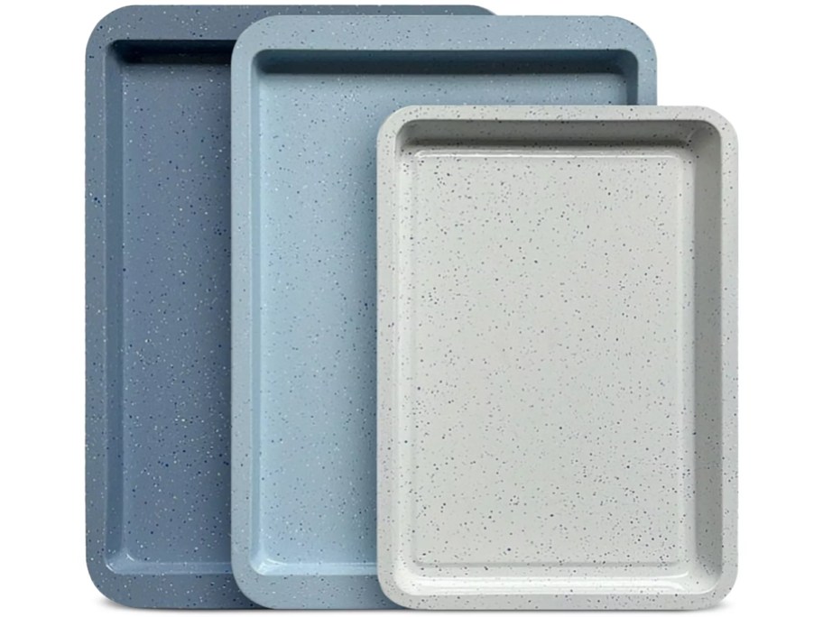 Art & Cook 3-Piece Ceramic Nonstick Cookie Sheet Set