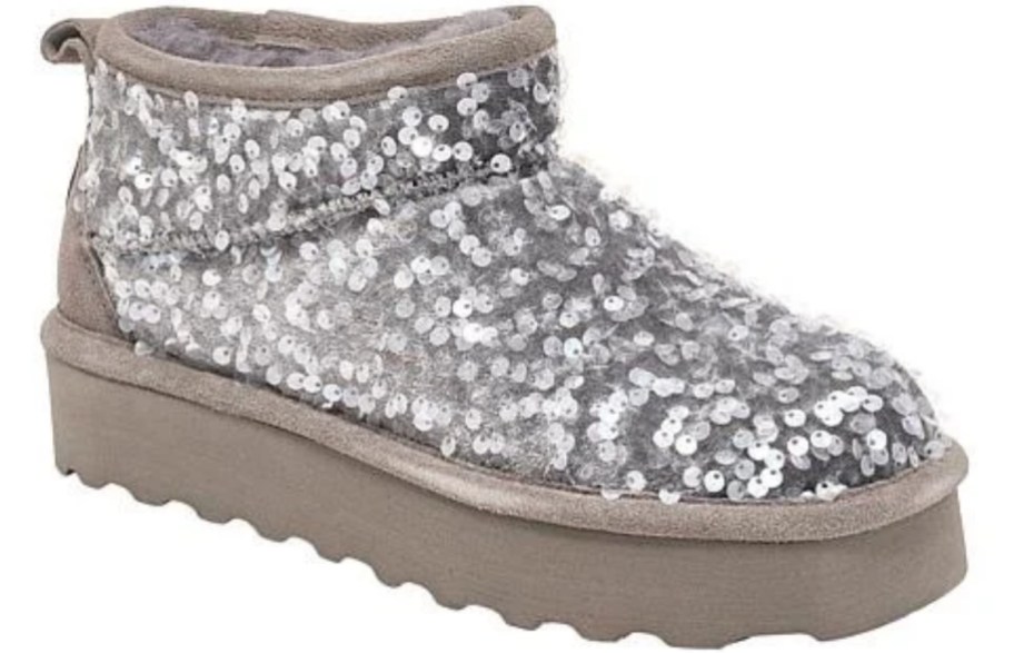shhort sequined bootie
