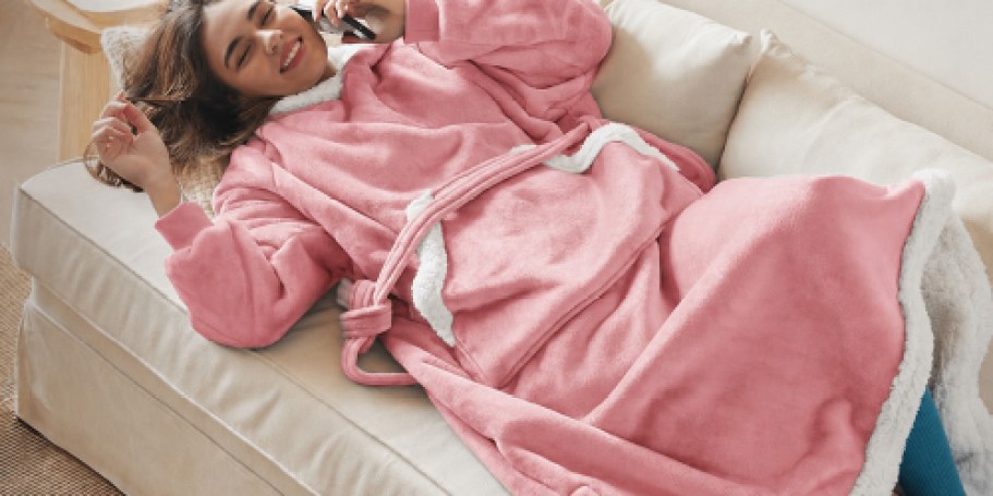 Comfy Wearable Blanket Hoodie Just $13.48 on Amazon (Reg. $30)