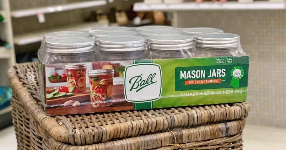 Ball Mason Jars 12-Pack Only $11.98 on Walmart.com