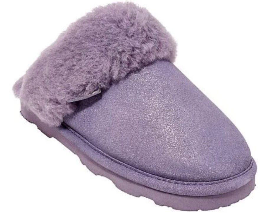 light purple scuff shoe