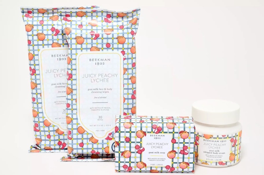 four piece body care set