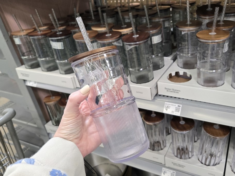 Better Homes & Gardens Ribbed Tritan Glass Tumbler in store