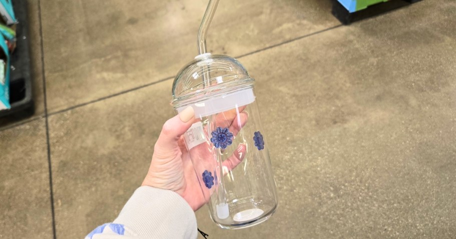 Walmart’s NEW Glass Sipper Icon Tumblers Are Under $9 & Are Selling Out Fast