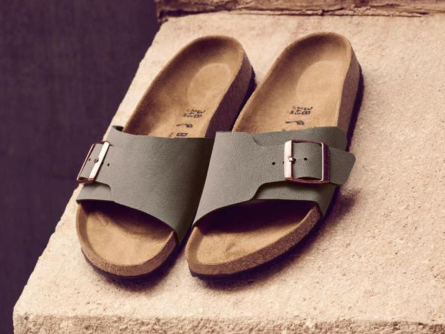 Birkenstock Catalina Slide Sandals on display