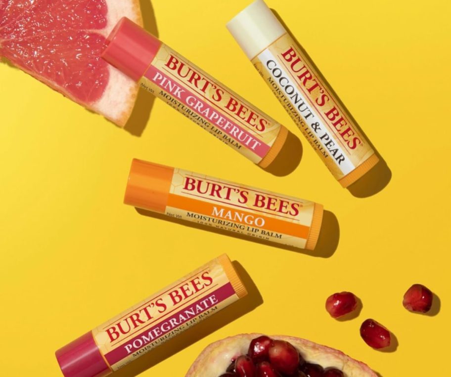 Burt's Bees Superfruit Flavors Lip Balm 4-Pack