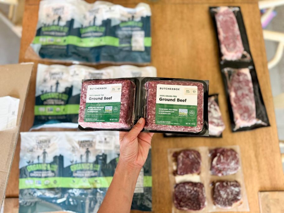 Contents of a Butcherbox