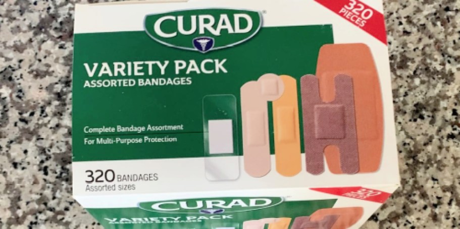 CURAD Bandages 320-Count Variety Pack Just $6.67 Shipped on Amazon (Reg. $17)