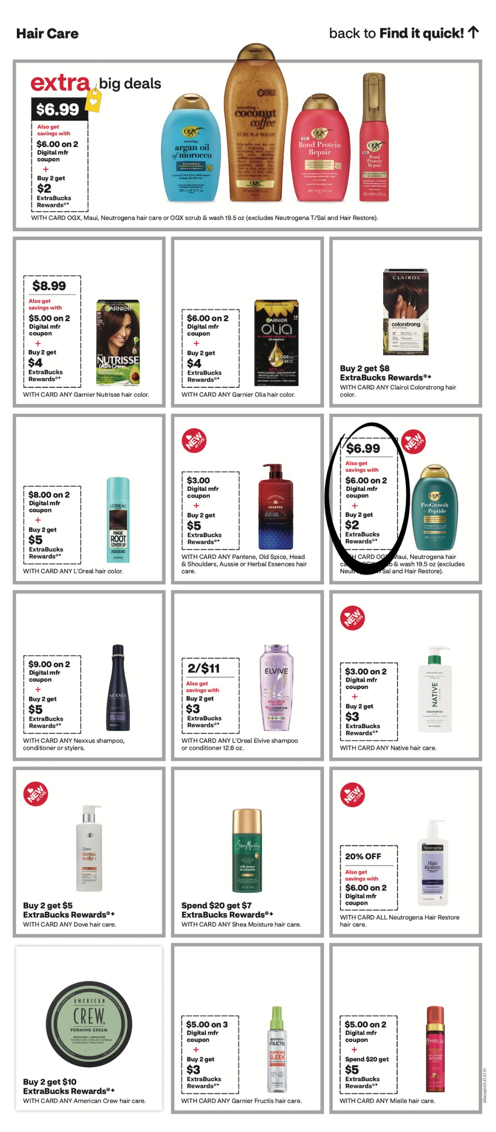page from CVS ad