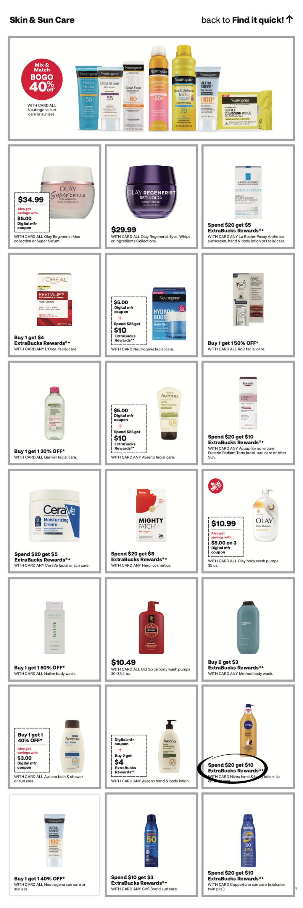 page from CVS ad