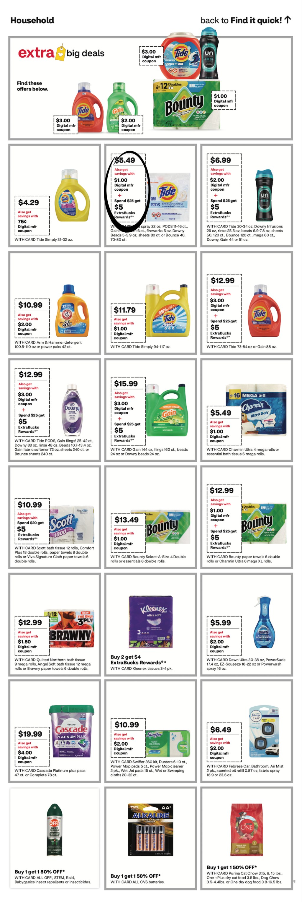 page from CVS ad