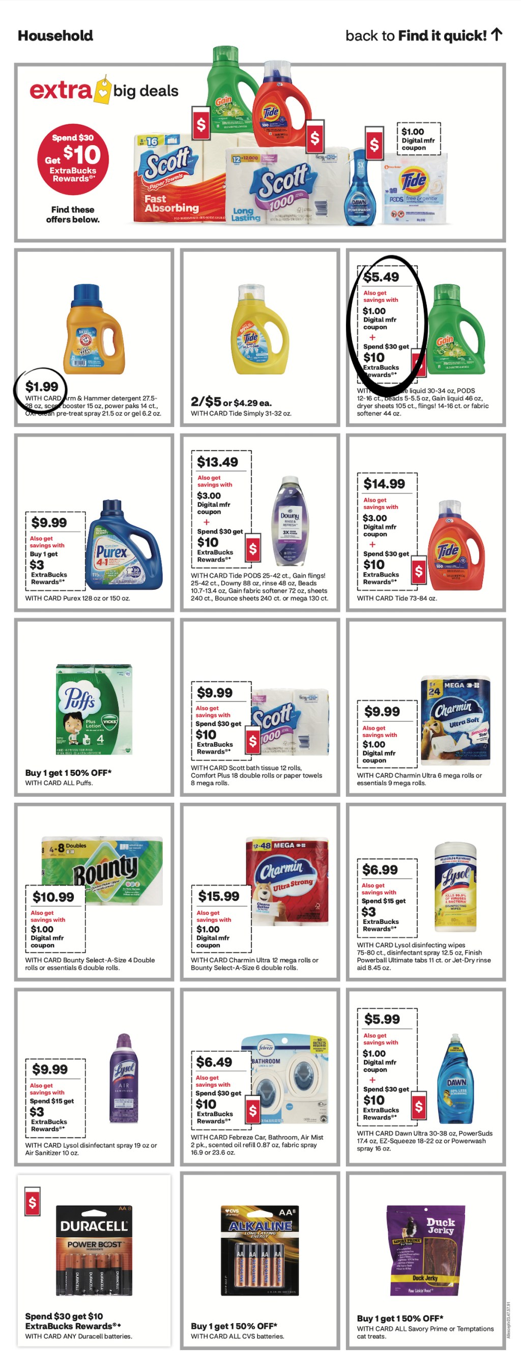 page from CVS ad