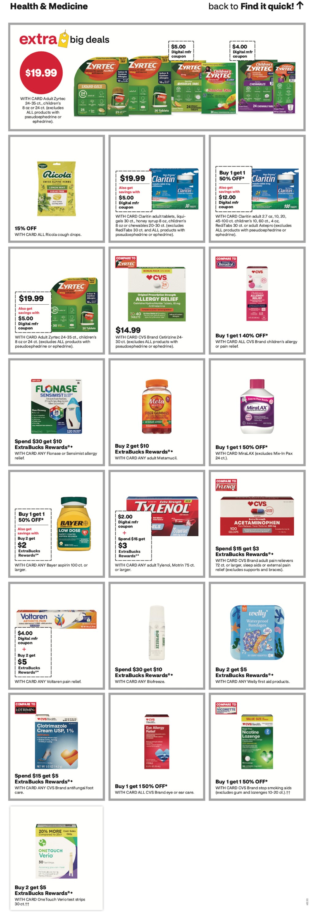 page from CVS ad