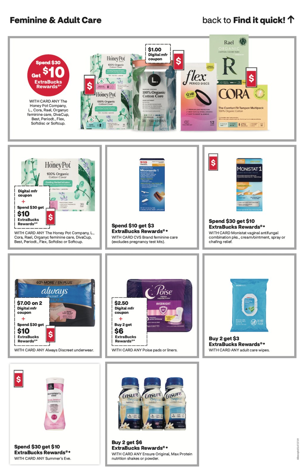 page from CVS ad