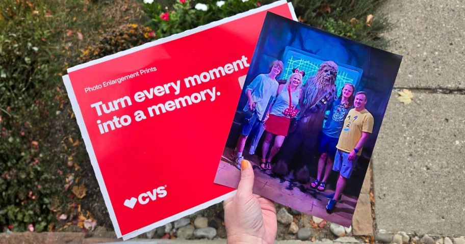 CVS Photo 8x10 Print in hand