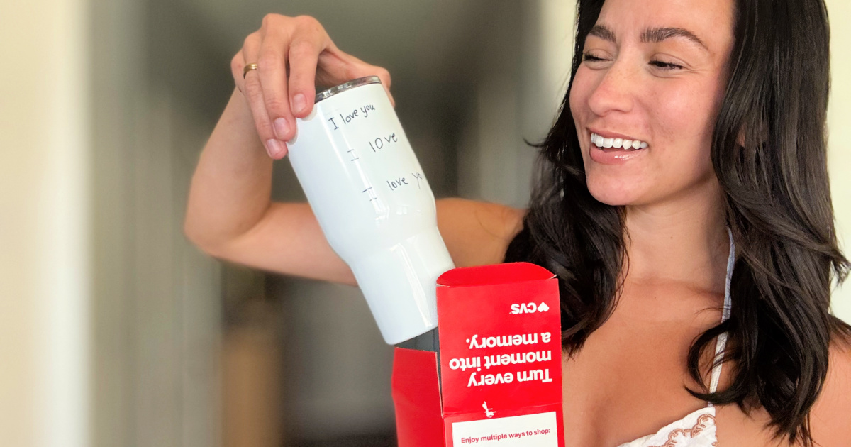 Custom CVS Tumbler Only $10.50 + Free Same-Day Pick Up (Personalized Mother’s Day Gift)