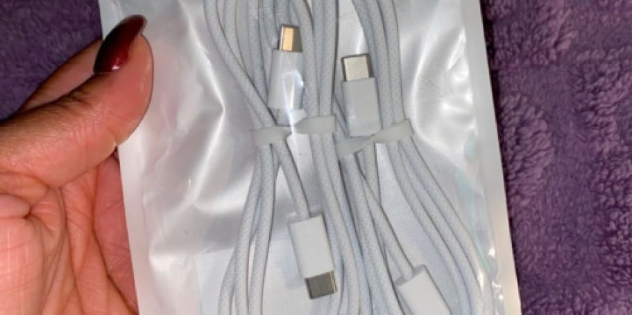 USBC Charging Cables 2-Pack Just $2.79 on Amazon (Reg. $9)