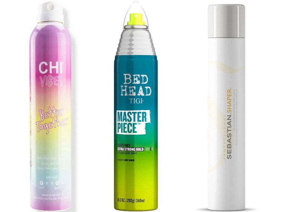 Chi, Bed Head Tigi, and Sebastian Sprays on sale