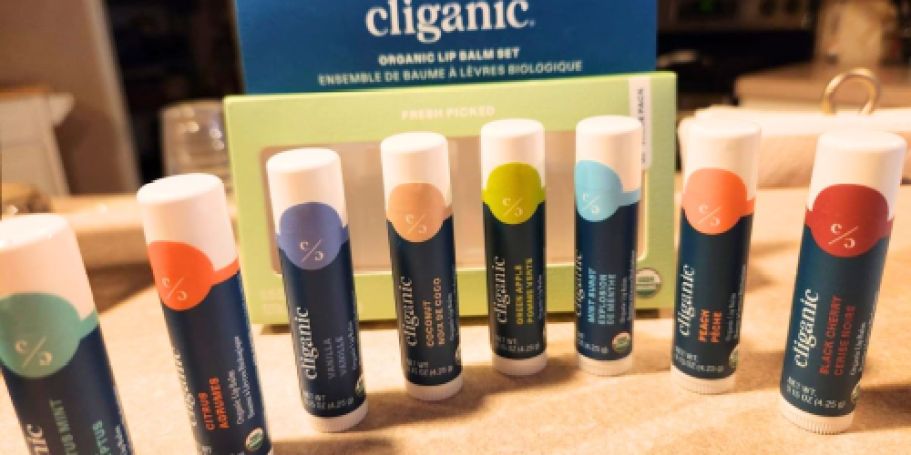 Cliganic Organic Lip Balm 8-Pack Just $7.99 Shipped on Amazon (Reg. $15)