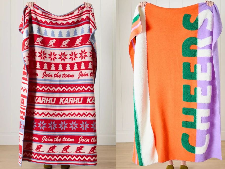 anthropologie colorful blankets