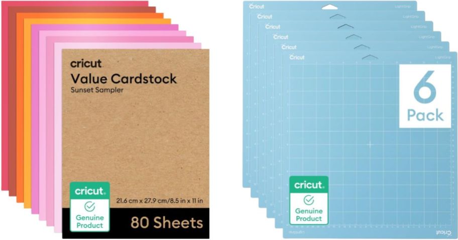 Cricut cardstock and cutting mats