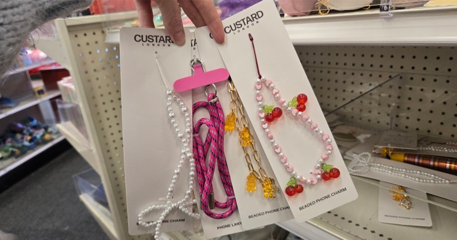 Custard London Beaded Phone Charms